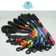 Short Training Leash Dogs - 18” Rock Climbing Rope with Swivel Metal Snap Bolt