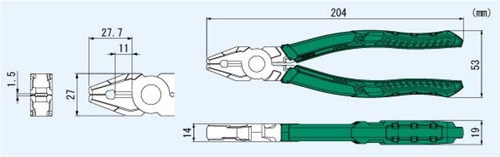 pz-59 Heavy Duty Multi-function combi Gripping Pliers / Screw Extractors (non-sl - Picture 9 of 11