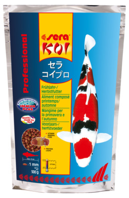 Sera Koi Professional Frühjahr-/Herbstfutter 500g - Koifutter Futter Gartenteich