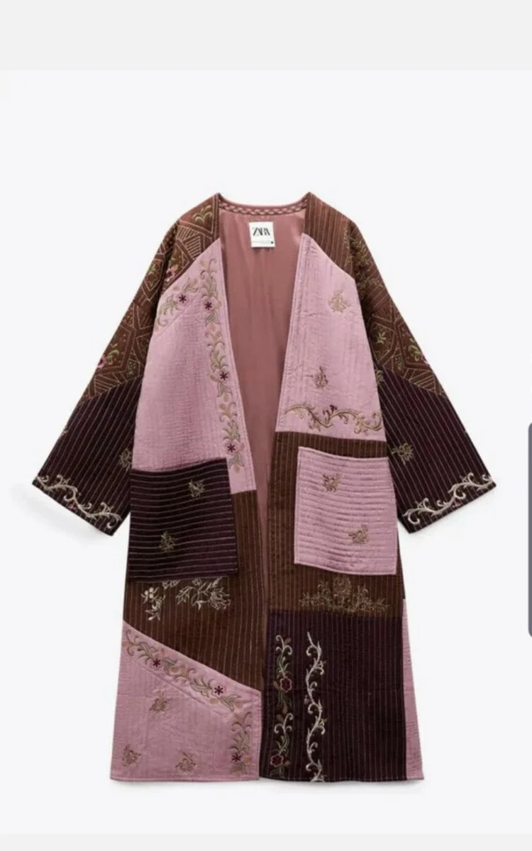 Kimono top coat zara