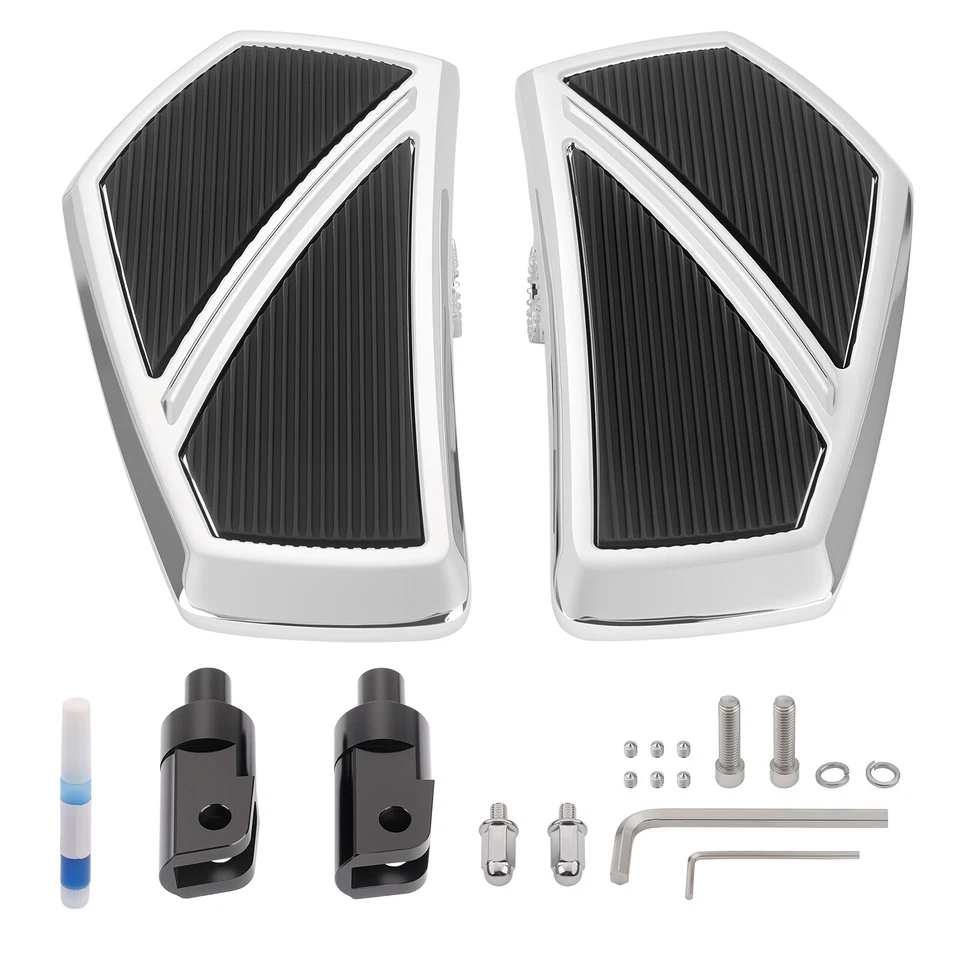 Front Chrome Rider Footboards Floorboards For Honda Gold Wing GL1800 2001-2024 Foto 2 de 4