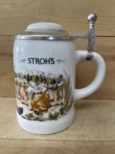 Stroh’s Beer Bavaria Collection I Lidded Stein #5376 - Picture 3 of 7