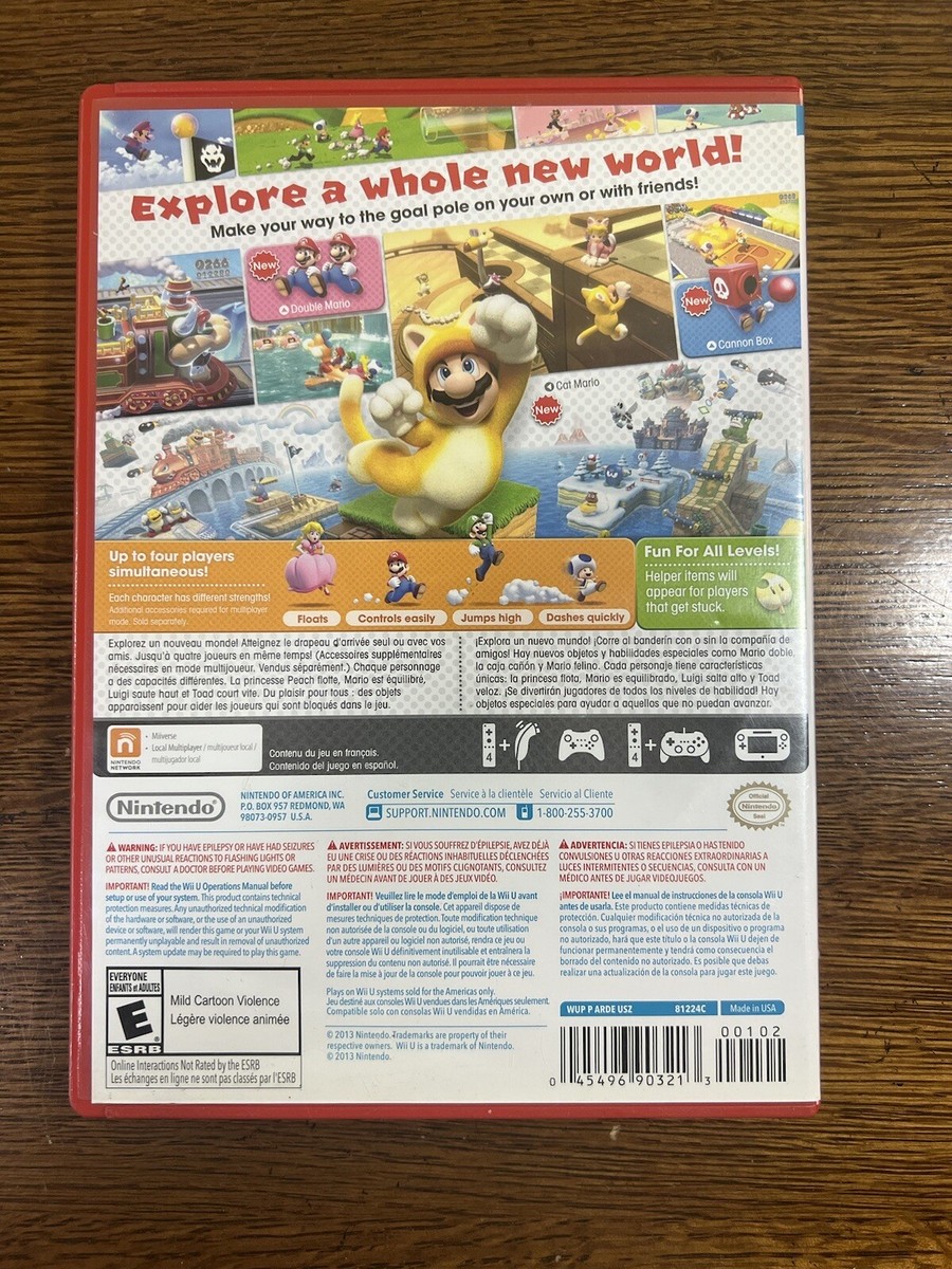 Super Mario 3D World - Nintendo Wii U 45496903213| eBay