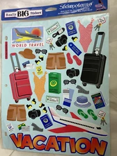 STICKOPOTAMUS Really BIG Stickers World Travel  Vacation Super Sized Binder!