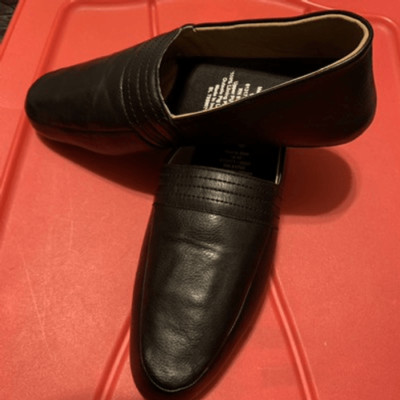 Irvine Park Size Men’s 10W Black Pig Leather Shoes Slippers Men main image 2