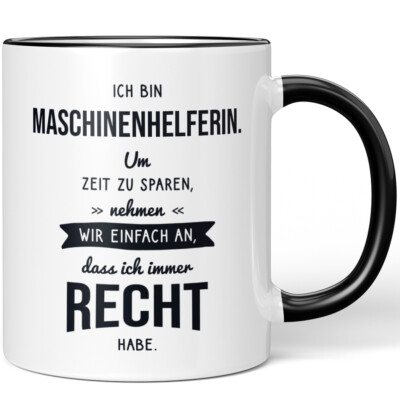Ich bin Maschinenhelferin Um Zeit zu sparen nehmen wir an dass immer 10006321579