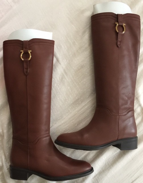 salvatore ferragamo knee high boots