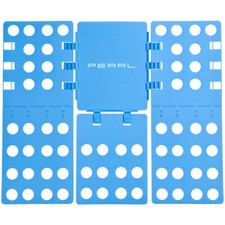 PEARL Falthilfe: Wäsche-Faltbrett für Hemden & Co., 68 x 57 cm, blau, klappbar