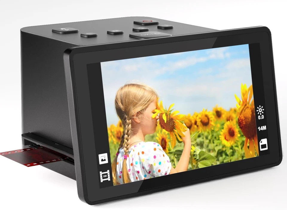 22MP Digitaler Film- und Diascanner mit 5-Zoll-LCD-Bildschirm hochauflösendes 