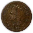 1867 Indian Head Cent Good G Coin #7446