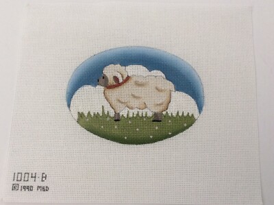 Easter Egg MSD/Hannah Rose Wooly Lamb 24 Ct. Needlepoint Canvas