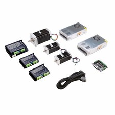 US Free Ship 3Axis Nema 34 Stepper Motor 1600oz.in Nema23 motor 425oz.in CNC