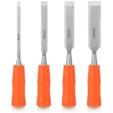 4 Piece Wood Chisel Sets Woodworking Tools Set, Wood Chisels for Woodworking wit