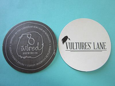 Beer Brewery Coaster ~*~ 8 WIRED Brewing Co Warkworth, NEW ZEALAND Breweriana