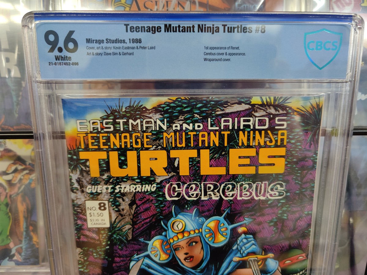 TEENAGE MUTANT NINJA TURTLES #8 (1986) - CBCS GRADE 9.6 - 1ST