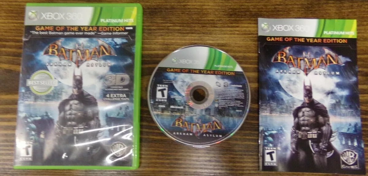 2 Complete Batman (XBOX 360) Games ARKHAM CITY & ARKHAM ASYLUM Tested Fast  Ship