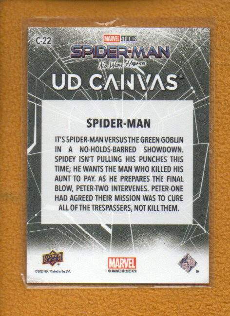 Spider-Man 2023 Upper Deck Spider-Man No Way Home UD Canvas
