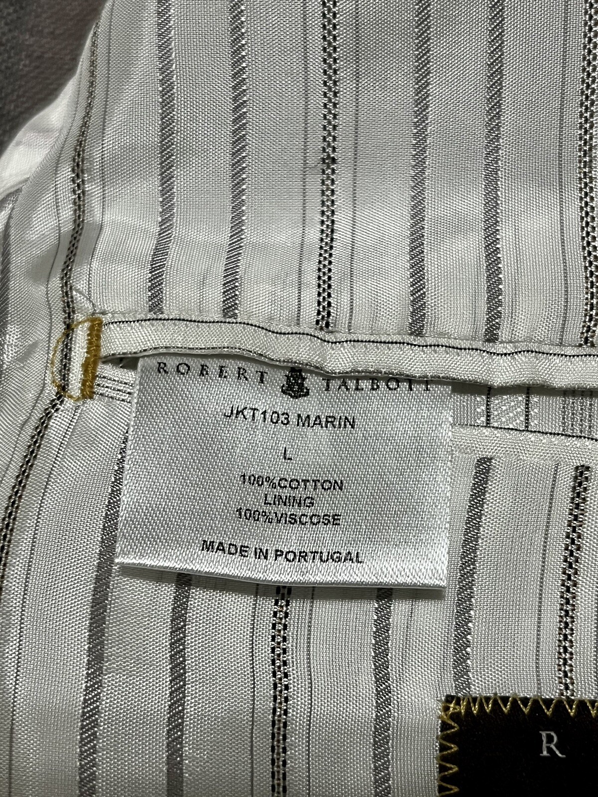 ROBERT TALBOTT - Large - Gray Beige Windowpane 10… - image 6