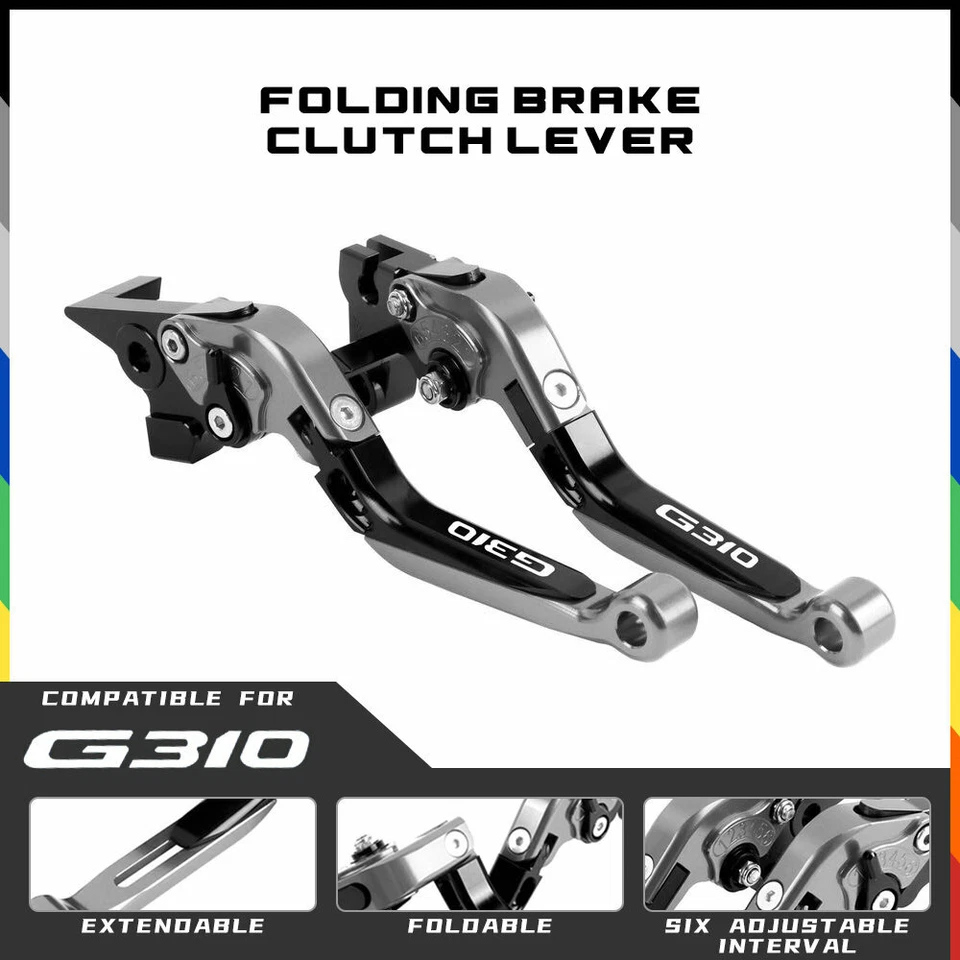Ajuste BMW G310GS G310R 17-22 Racing Ajuste Motocicleta Plegable Palancas de Embrague de Freno Foto 2 de 4