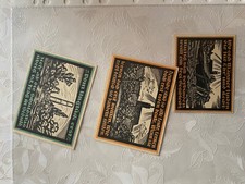 3 Notgeldscheine Notgeld Scheine