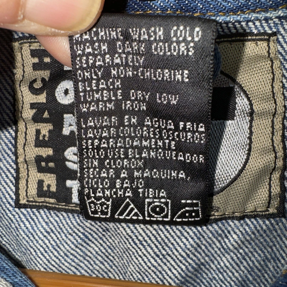 Jaqueta jeans French Toast azul média infantil tamanho 4 - Imagem 3 de 4