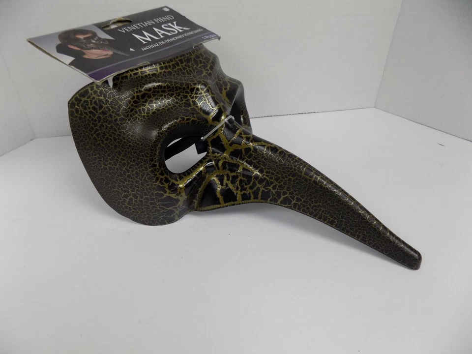 Bola de mascarada de carnaval demonio veneciano/doctor de la peste nariz larga amscan 365734 Foto 3 de 4