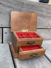 Boîte à bijoux vintage en bois / Coffret à bijoux vintage