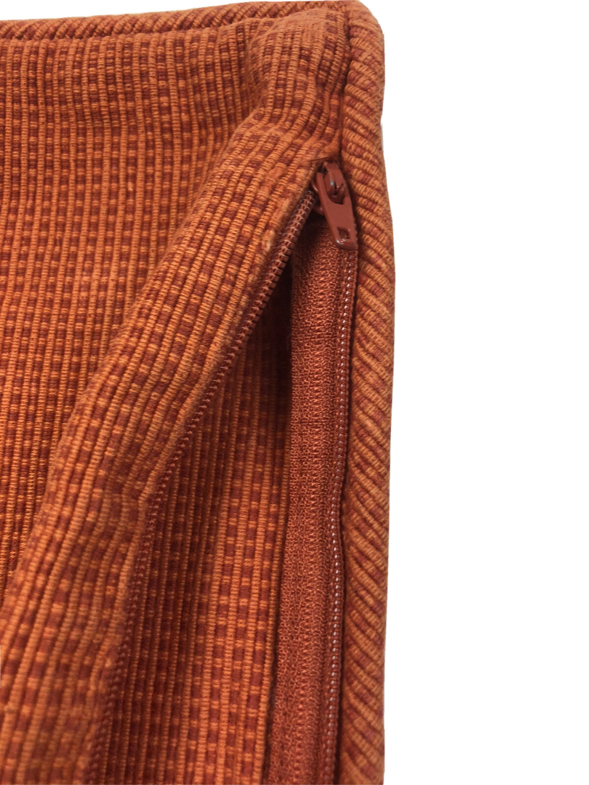 Crate & Barrel Orange Henley Pillow Covers Square 16x16 100 Cotton Zipper Close eBay