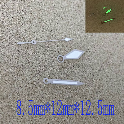 Silver Watch Hands Green Luminous Watch Pointer for NH35/NH36 Automatic Movement