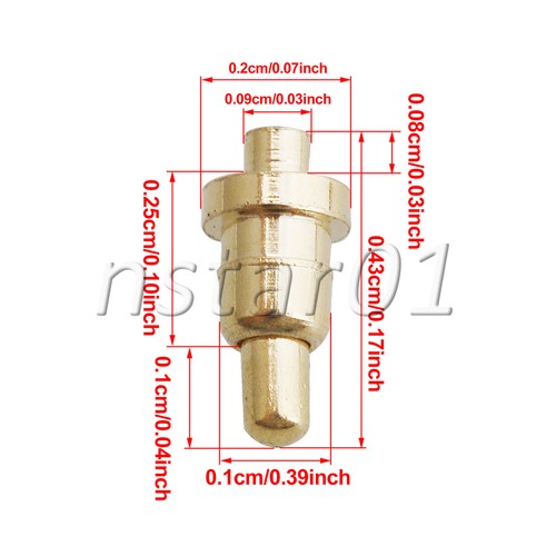 PCB Mold Parts Test Pins Spring Loaded Testing Probe Pogo 0.43cm L Set of 200 - Picture 4 of 6