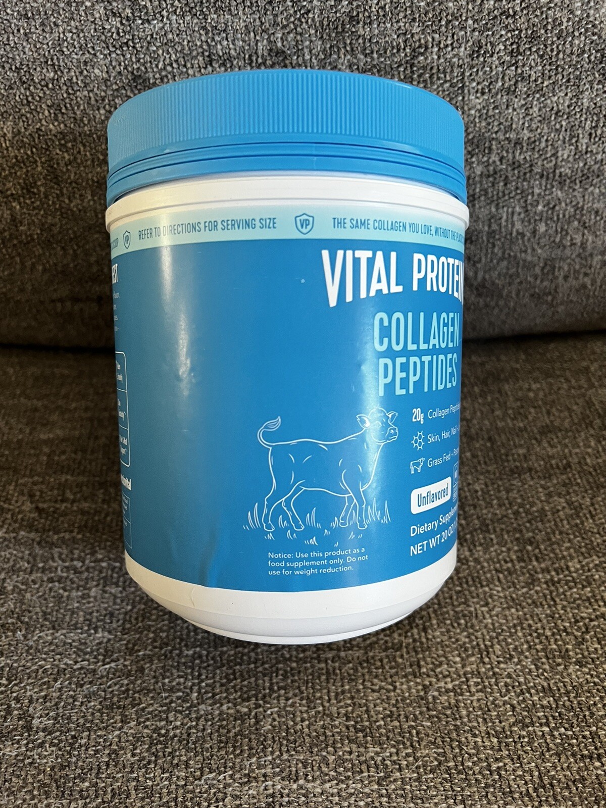 Vital Proteins Collagen Peptides Supplement Powder Unflavored 20 Oz NEW