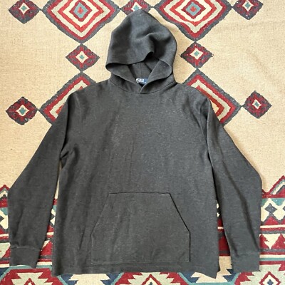 Polo Ralph Lauren Hooded Sweatshirt Mens XL Gray Blue Tag