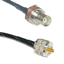 RFC240 BNC FEMALE BULKHEAD to PL259 UHF Male Coax RF Cable USA-Ship Lot
