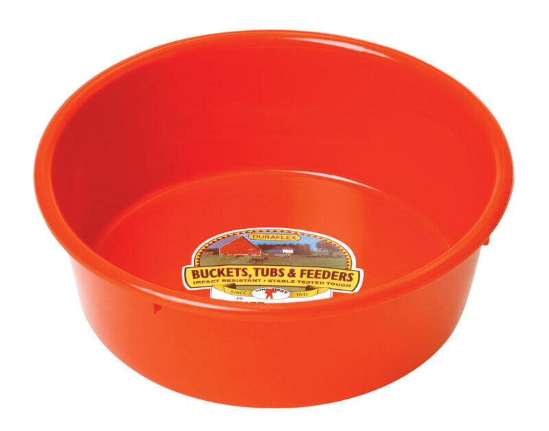 Miller Manufacturing P-5-RED 5-Quart Plastic Utility Pans, Red