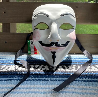 La Maschera Del Galeone Handpainted Venice Italy Masquerade Mask, V for Vendetta