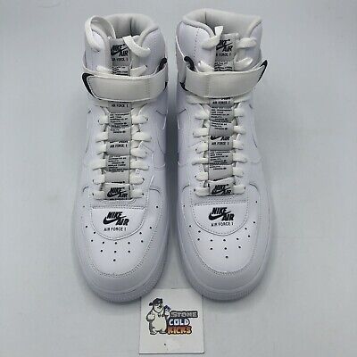 Size 10 - Nike Air Force 1 LV8 High Triple White for sale Size 10 - Nike Air Force 1 LV8 High Triple White for sale