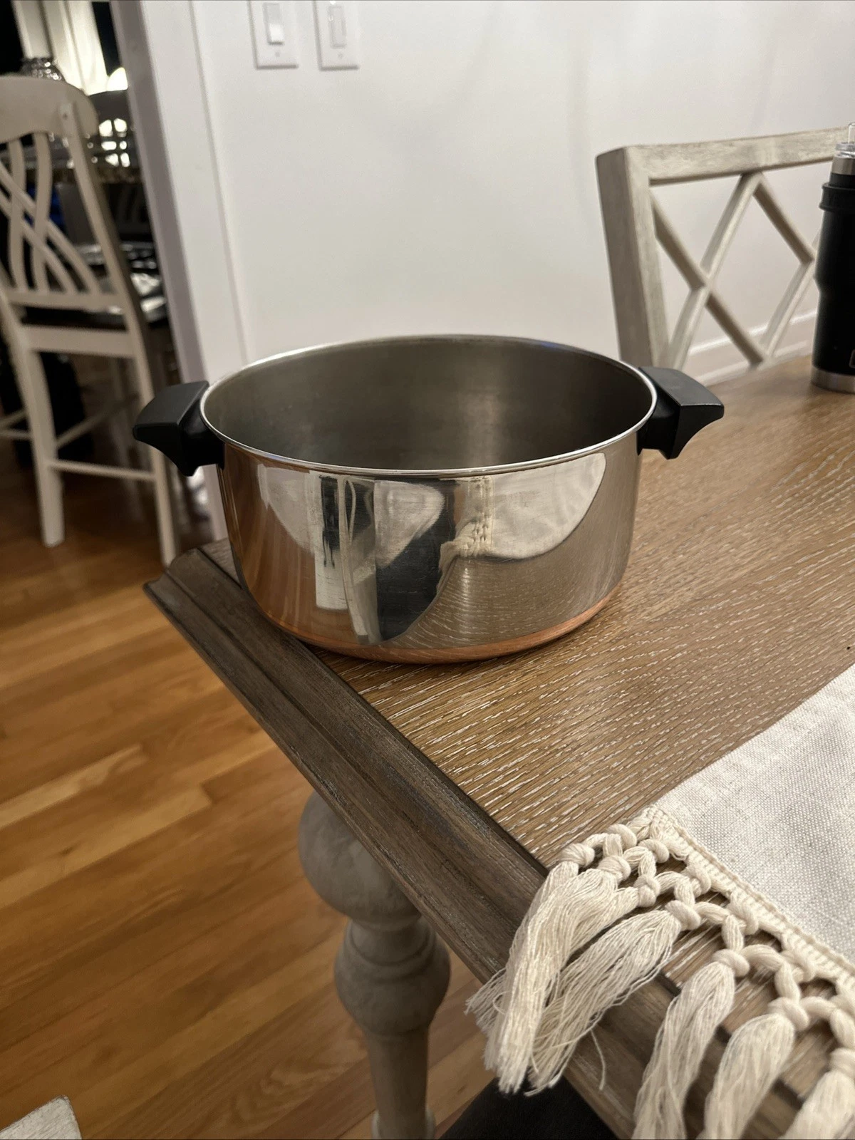 Revere Ware 1801 4.5 Qt Dutch Oven Stainless Copper Bottom - No Lid
Opens in a new window or tab