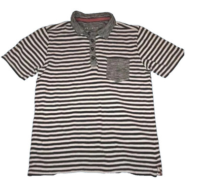 Jungen-Polo-T-Shirt Muskatnussmuster Alter 10-11 Jahre - A095