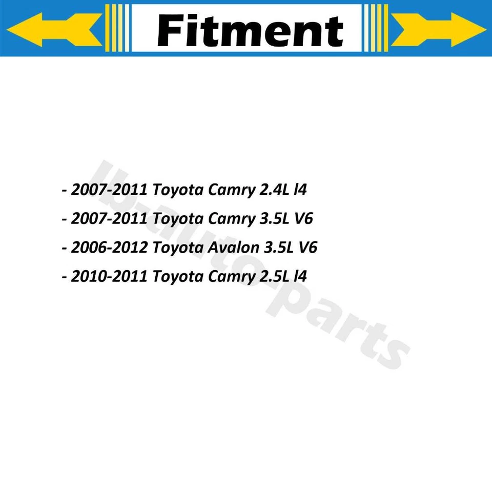 4X Manguera de línea de freno delantero trasero Sunsong para Toyota Avalon 2006 2007 2008 2009 Foto 2 de 4