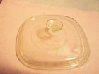 PYREX 8 1/2" CLEAR GLASS SQUARE LID # 1704