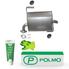 POLMO Auspuff Endschalldämpfer mit E-Prüfzeichen /6472