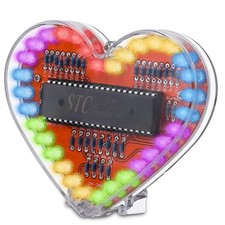 Heart Shaped RGB LED Flashing Light Module DIY Electronic Kit Water Lamp4356