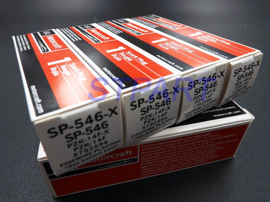 Set of 8 Genuine OEM Motorcraft Spark Plugs SP546X Ford 5.4L 3V Ford PZK14FX