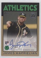 2021 Update 1986 Topps Baseball Gold 14/50 James Kaprielian #86A-JKA Auto 0cx3