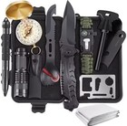 Mini Emergency Survival Kit Bug Out Bag 13 Piece Multi Tools W/ First Aid Kit