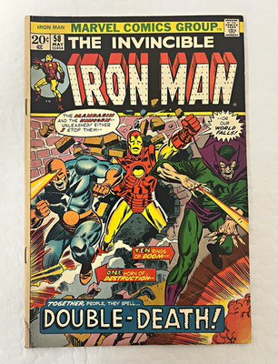 Marvel Comics The Invincible Iron Man #58 (1973) Stan Lee, Gene Colan Cover