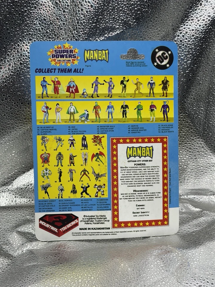 Manbat Super Powers by ITW Sealed Mint on Card - Image 2 of 2
