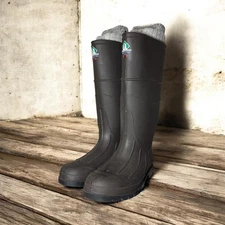 Northerner Rubber Boots Mens 6 Brown Waders Rain Muck Pull On Barn Made USA