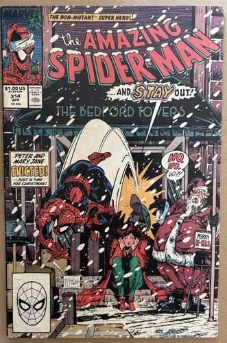 Amazing Spider-Man #314, F/VF, Todd McFarlane art, Christmas, Copper Age, 1989