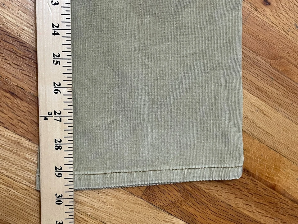 Pantalón L.e.i Mujer 3 Marrón Pana Algodón Tobillo Recto Y2k Bajo De Colección Foto 4 de 4